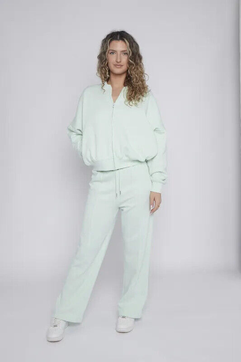 Women Bomber Oversize Baggy 2 Piece Lounge Wear Casual Set Ladies Suit Tracksuit